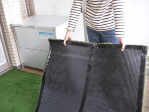 Instalação de grama sintética em apartamento passo 04
